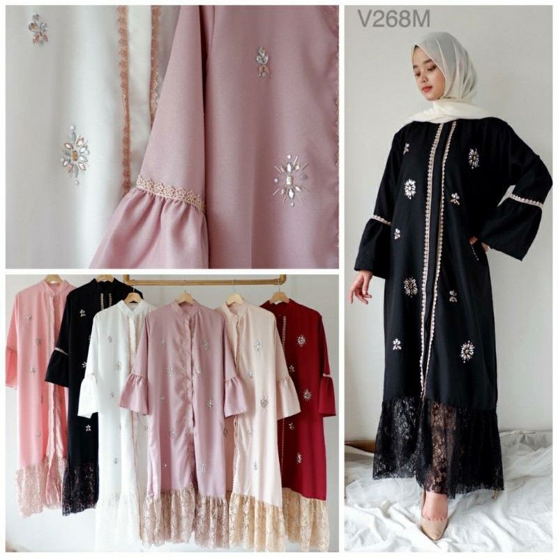 Dress/Gamis/Tunik Renda Payet Cantik by VDS. Dress/Gamis pesta renda cantik