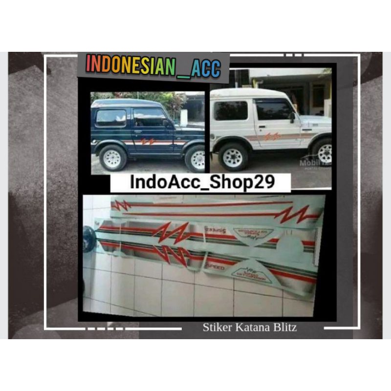 Stiker Stripping Katana Blitz