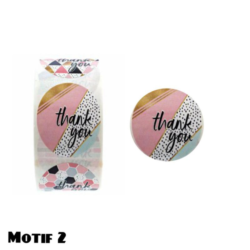 Stiker Label Thank You / Sticker Thank You ( Harga SATUAN = 2,5 Cm / 1 Pcs)