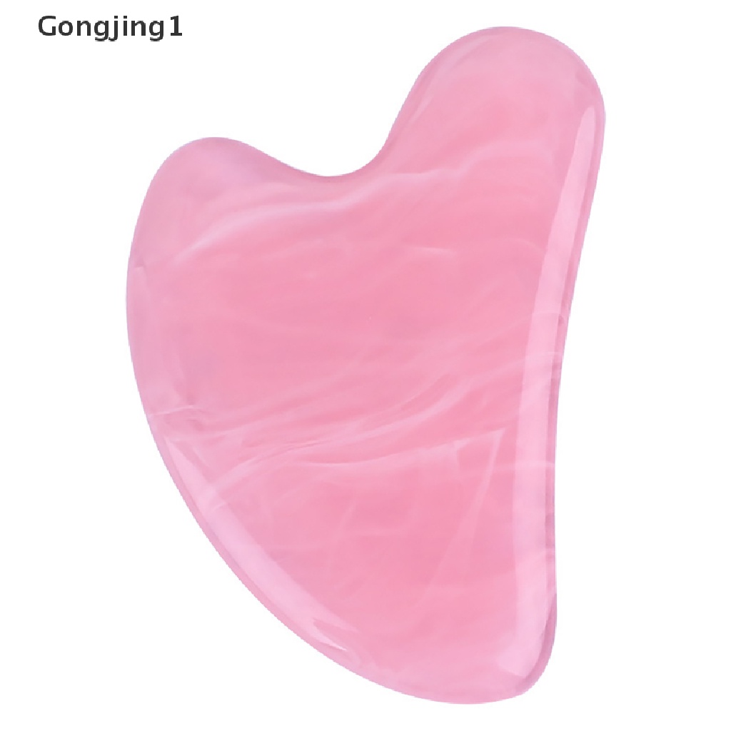Gongjing1 Alat Pijat Gua Sha Bahan Resin Alami Untuk Wajah