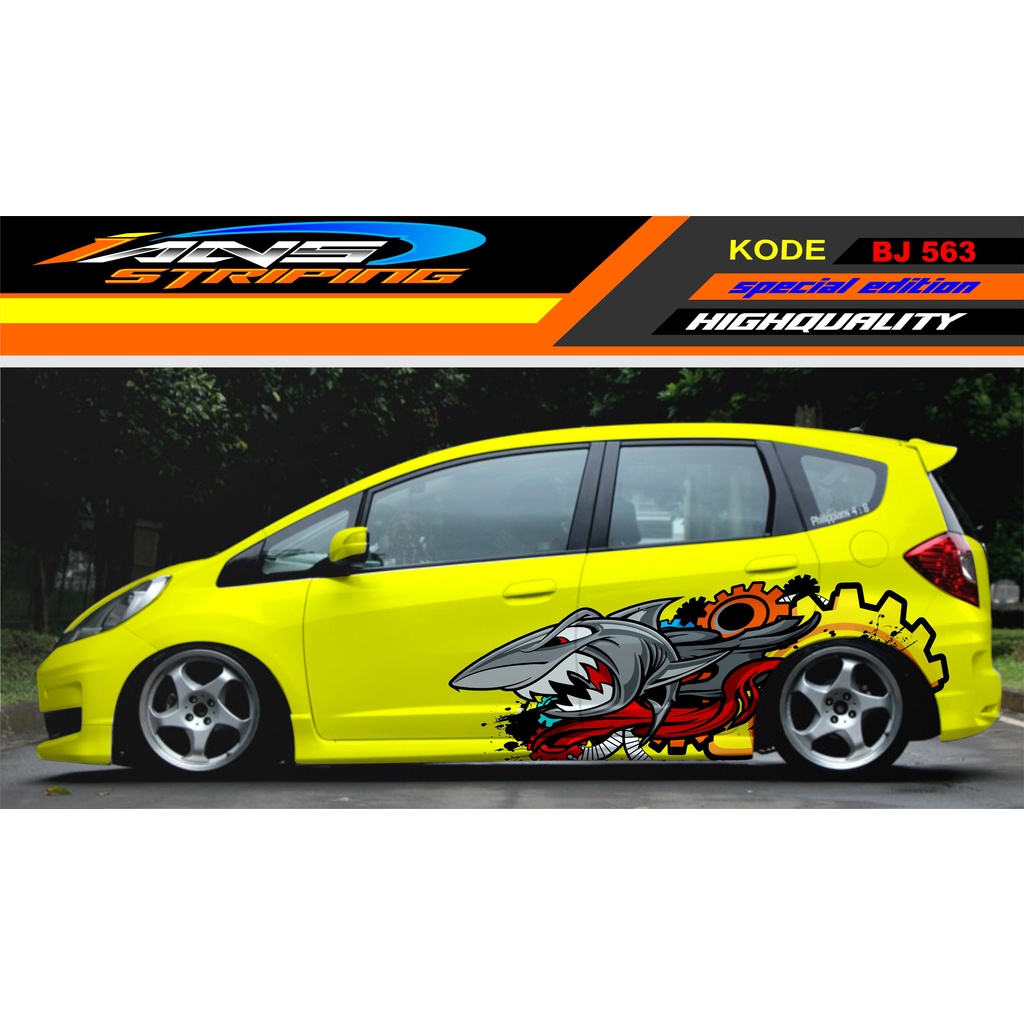 DECAL STICKER MOBIL JAZZ DATSUN BRIO / STICKER MOBIL HIU / STIKER MOBIL AGYA AYLA SIGRA