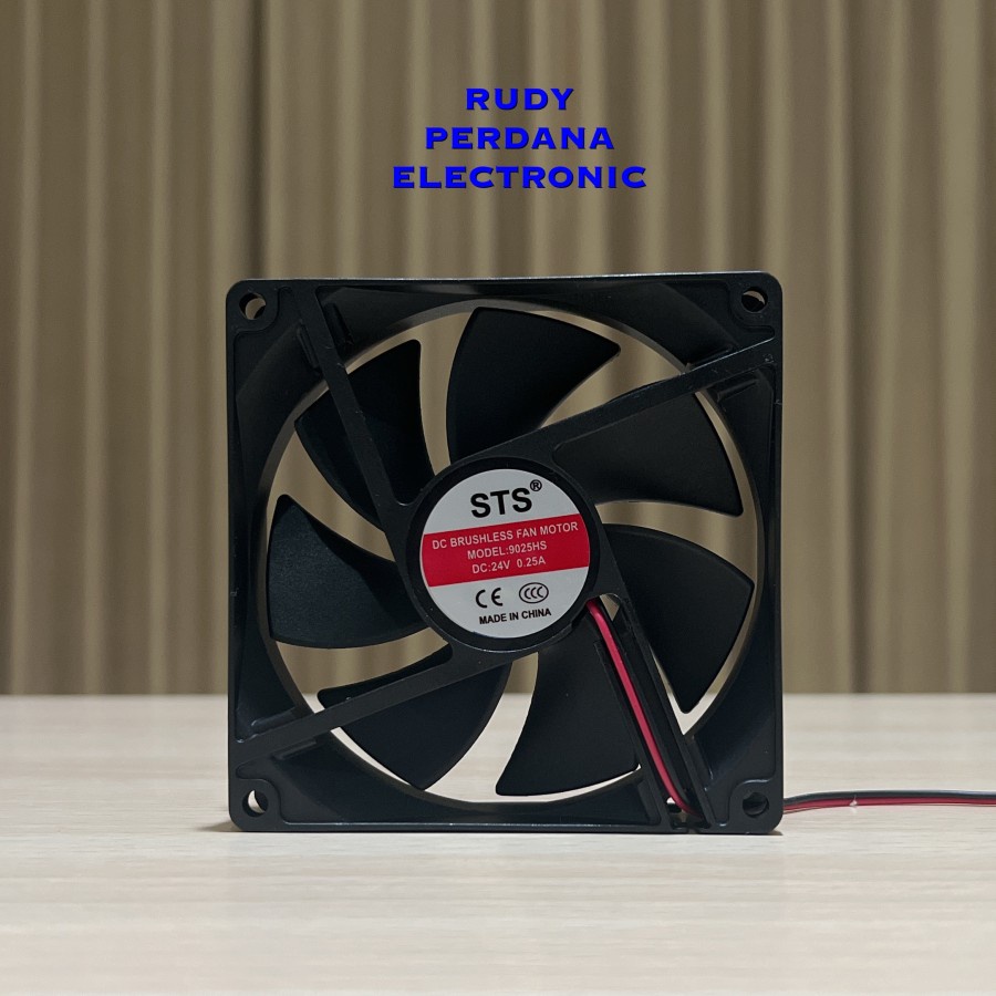 KIPAS FAN DC 24V 24 VOLT 9CM 9 CM