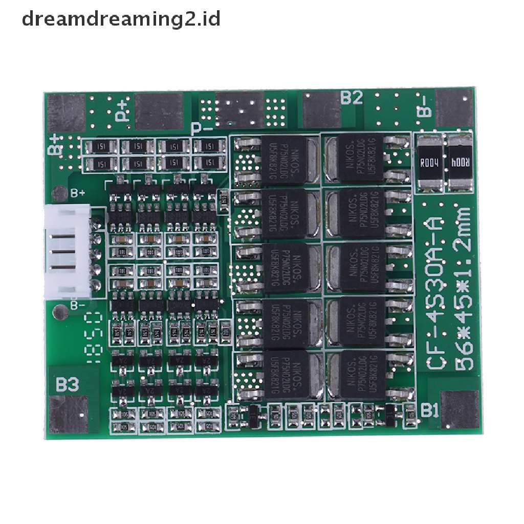 (LIKE) 4s 14.8v 30a bms pcb board Pelindung 18650 li-ion cell balance