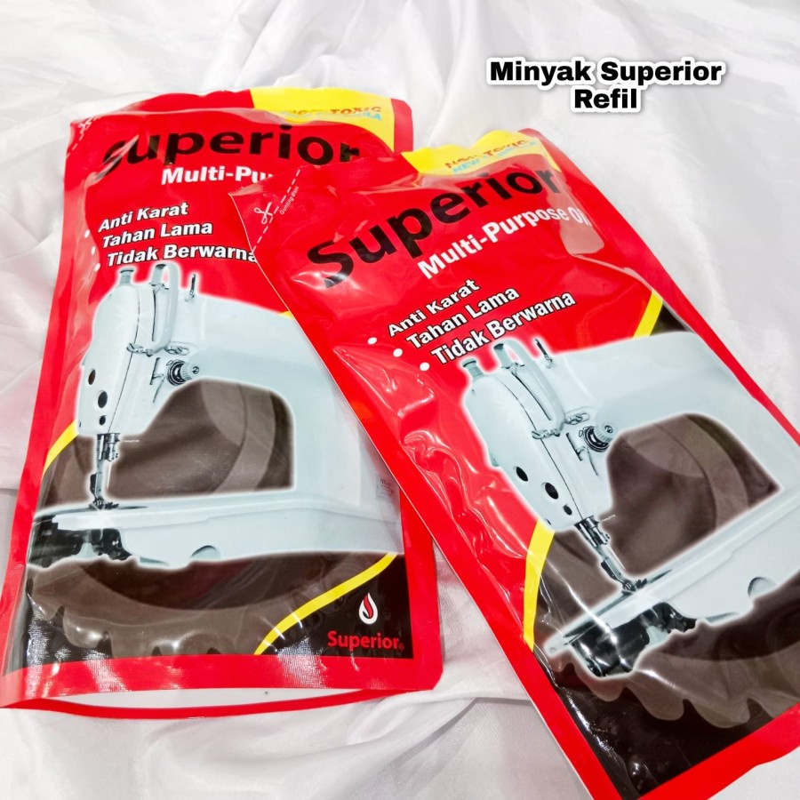 Minyak Superior Refil | Minyak Mesin Jahit Superior 900 ML | Minyak Mesin Jahit | High Speed | Minya