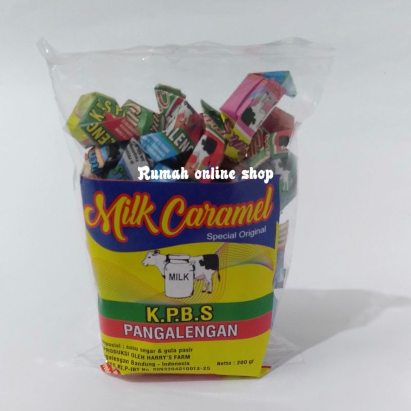 

permen susu/karamel/kpbs 200gr/pangalengan