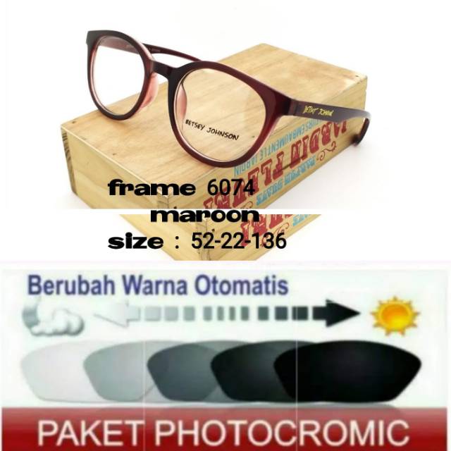 Frame Kacamata Anti UV Kaca mata Anti Radiasi + PHOTOCROMIC / PHOTO GREY Minus Plus dan Baca