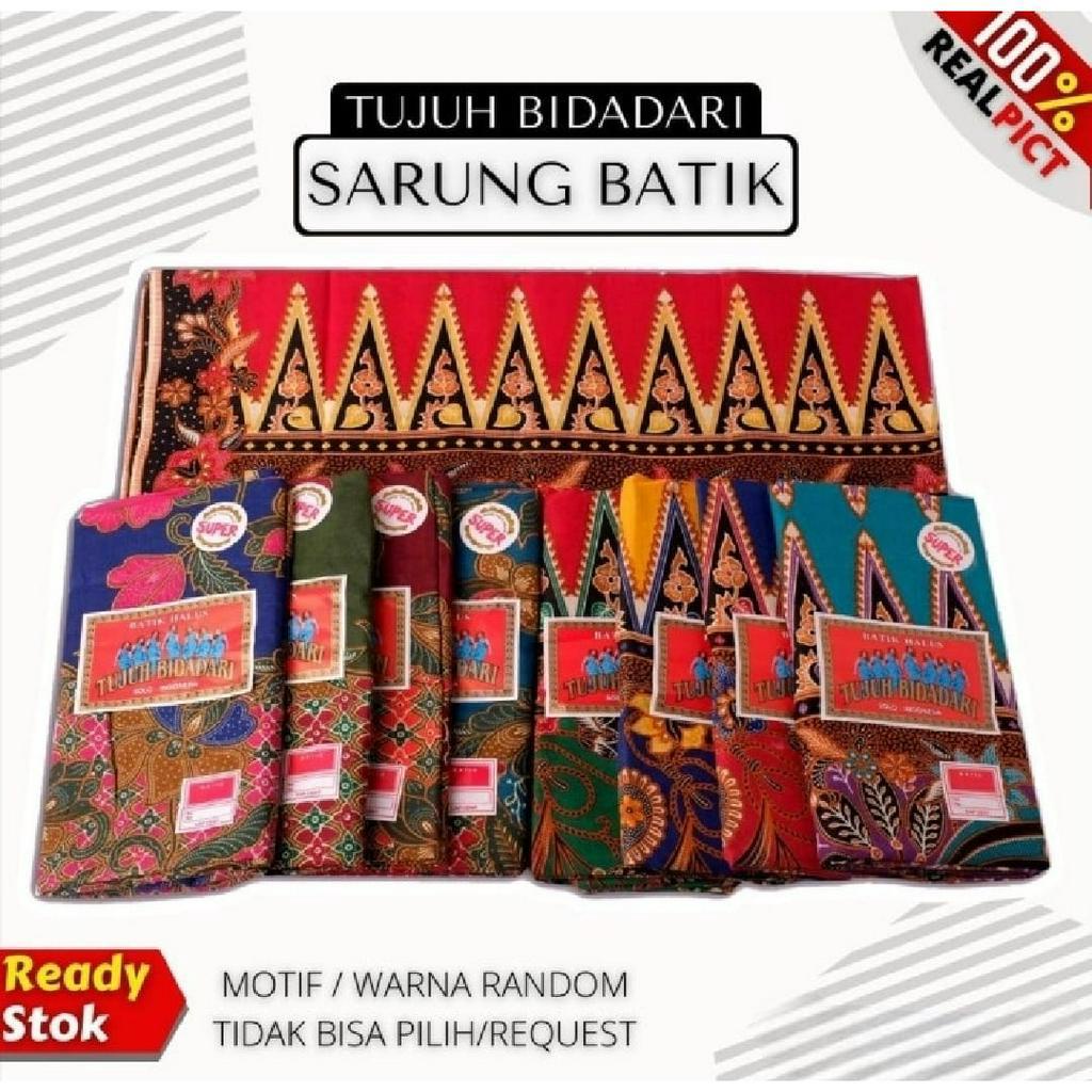 Sarung Batik TUJUH BIDADARI Sarung  Santri Pondok Pesantren Bisa Untuk Ibu Melahirkan