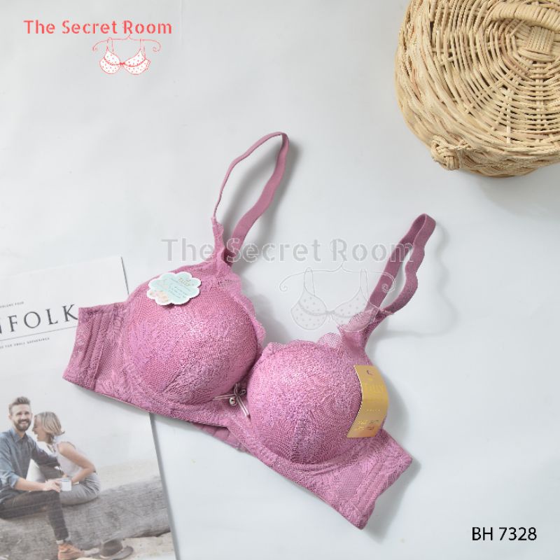 TALLY BRA BH 7328 | CUP B BESAR | BUSA TIPIS | ADA KAWAT | BAHAN RENDA | SIZE 34-38