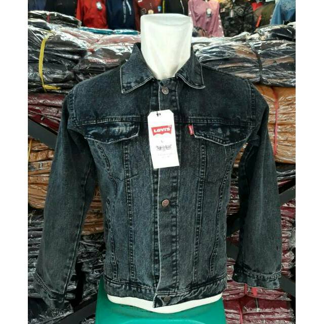 Jacket Jeans Sandwash Black
