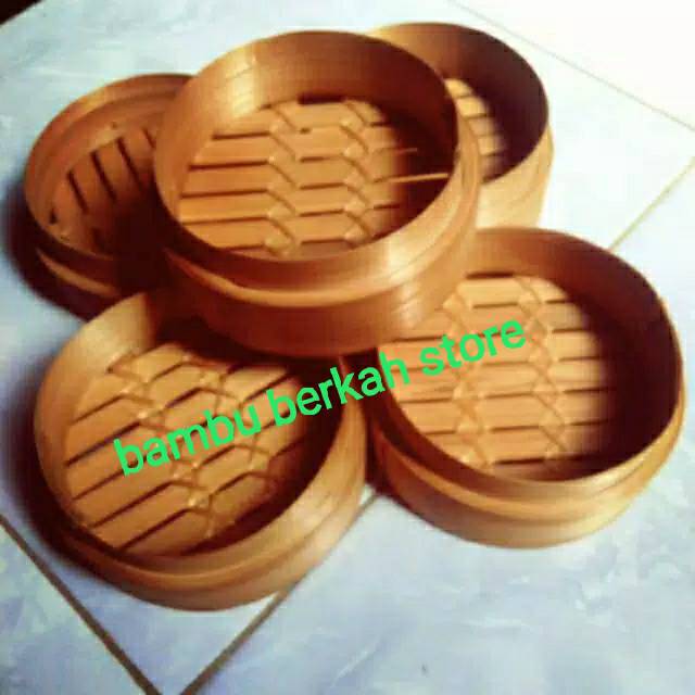 klakat bambu dimsum 13 cm,wadah dimsum