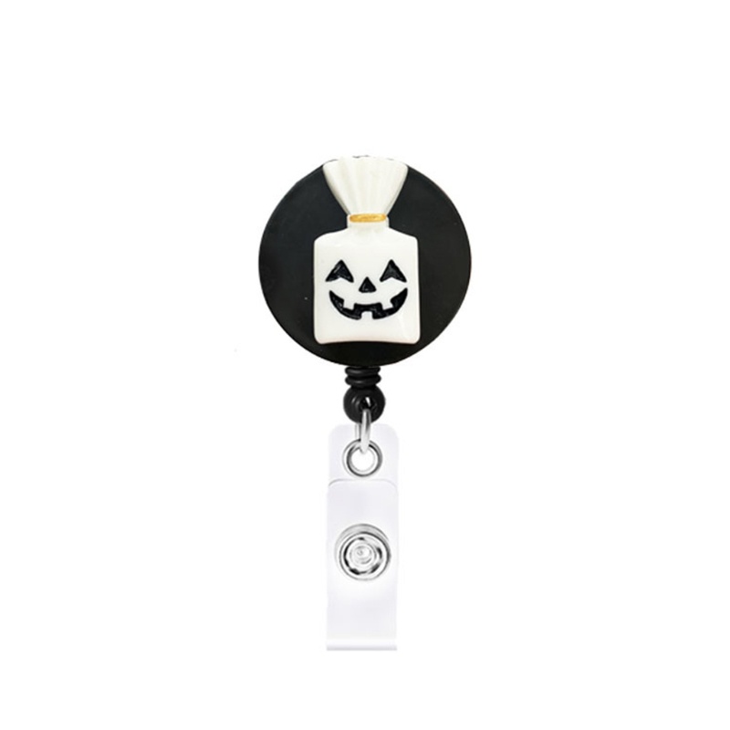 Zzz 8Pcs / Set Holder Kartu ID / Kunci Retractable Panjang 650mm Untuk Dekorasi Halloween