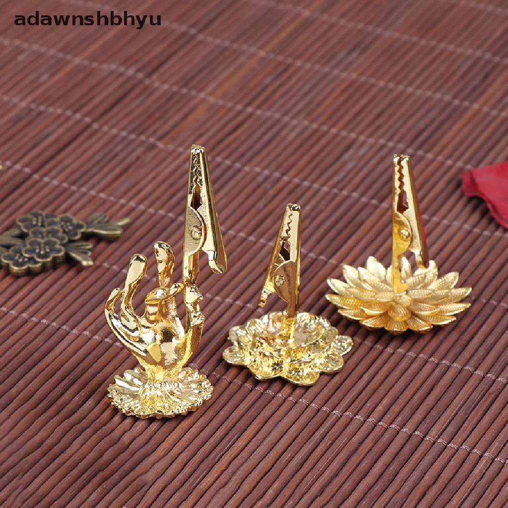 Adawnshbhyu 1Pcs Pembakar Dupa Bentuk lotus Tempat Dupa Piring Dupa Untuk Stick &amp; Cone