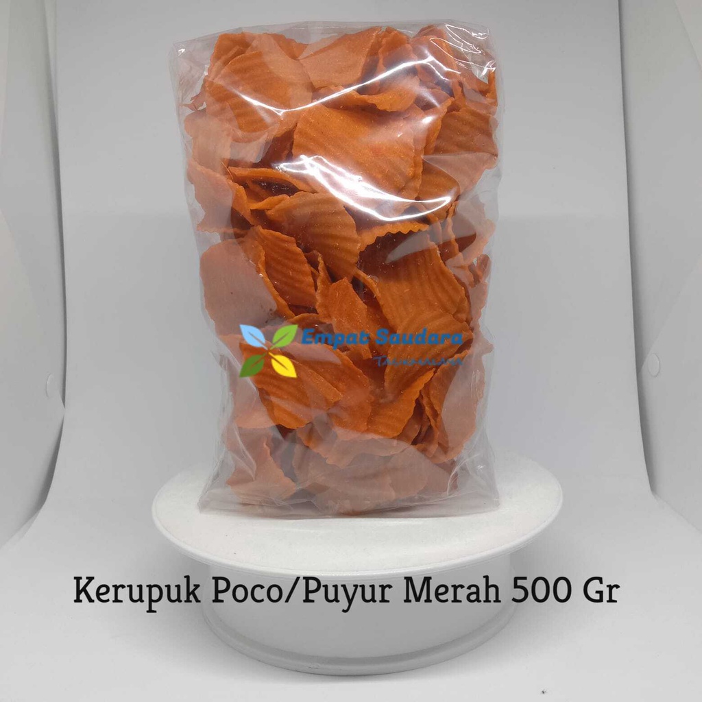 

Kerupuk Puyur / Poco Merah Kemasan 500 Gram