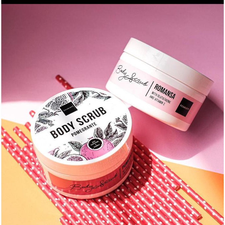 SCARLETT SCARLET ROMANSA WHITENING BODY SCRUB | Shopee