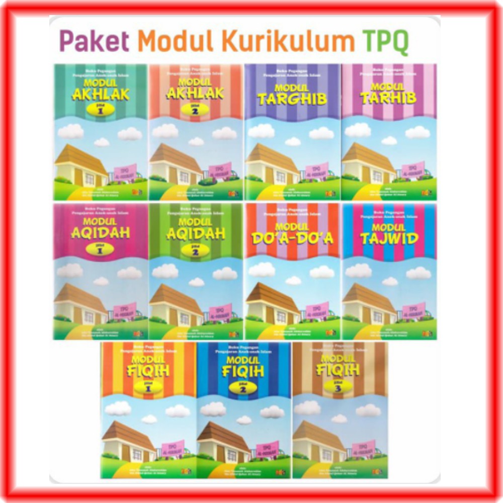 Modul Tpq Tpa Madrasah Diniyah Aqidah Akhlak Doa Fiqih Tajwid Targhib Tarhib Has Shopee Indonesia