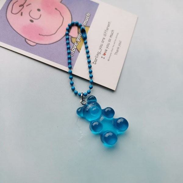 gantungan hiasan aksesoris sepatu beruang gummy bear shoe chain (4H4) agh010