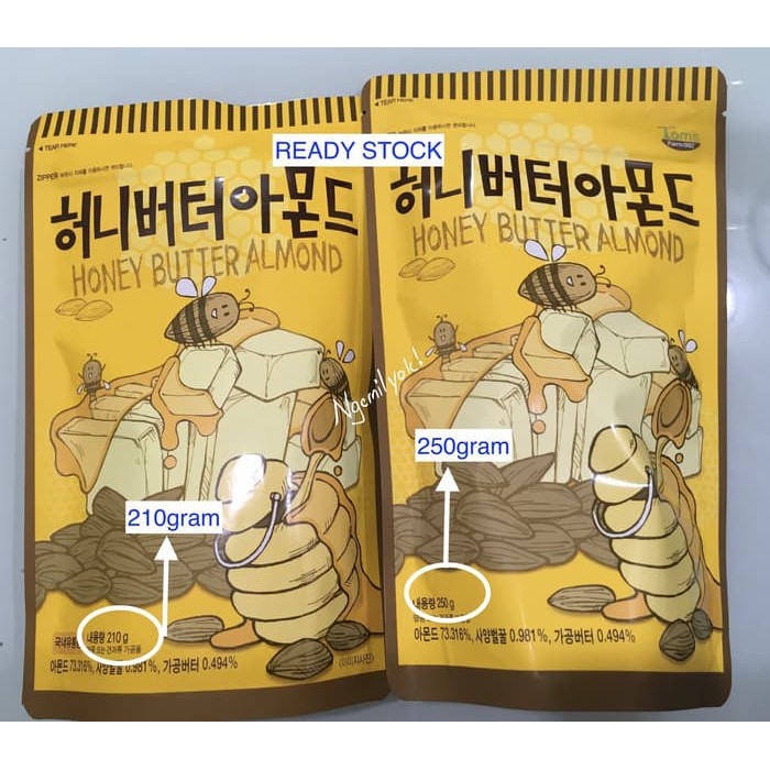 

Honey Butter Almond Korea (210gram) - Tom's Farm - 210Gram