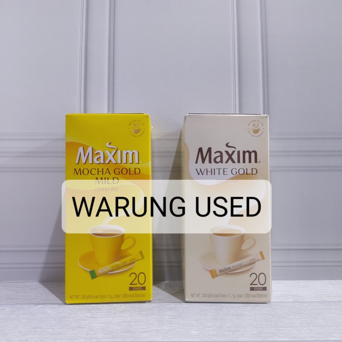 

MAXIM KOREA COFFEE MOCHA GOLD / ORIGINAL / WHITE GOLD 20pc Made Korea