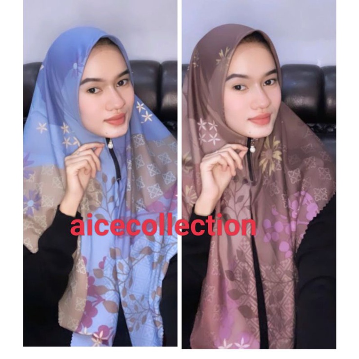 KERUDUNG ZIPPER SEGI EMPAT INSTAN ZIPPER /SEGIEMPAT RESLETING