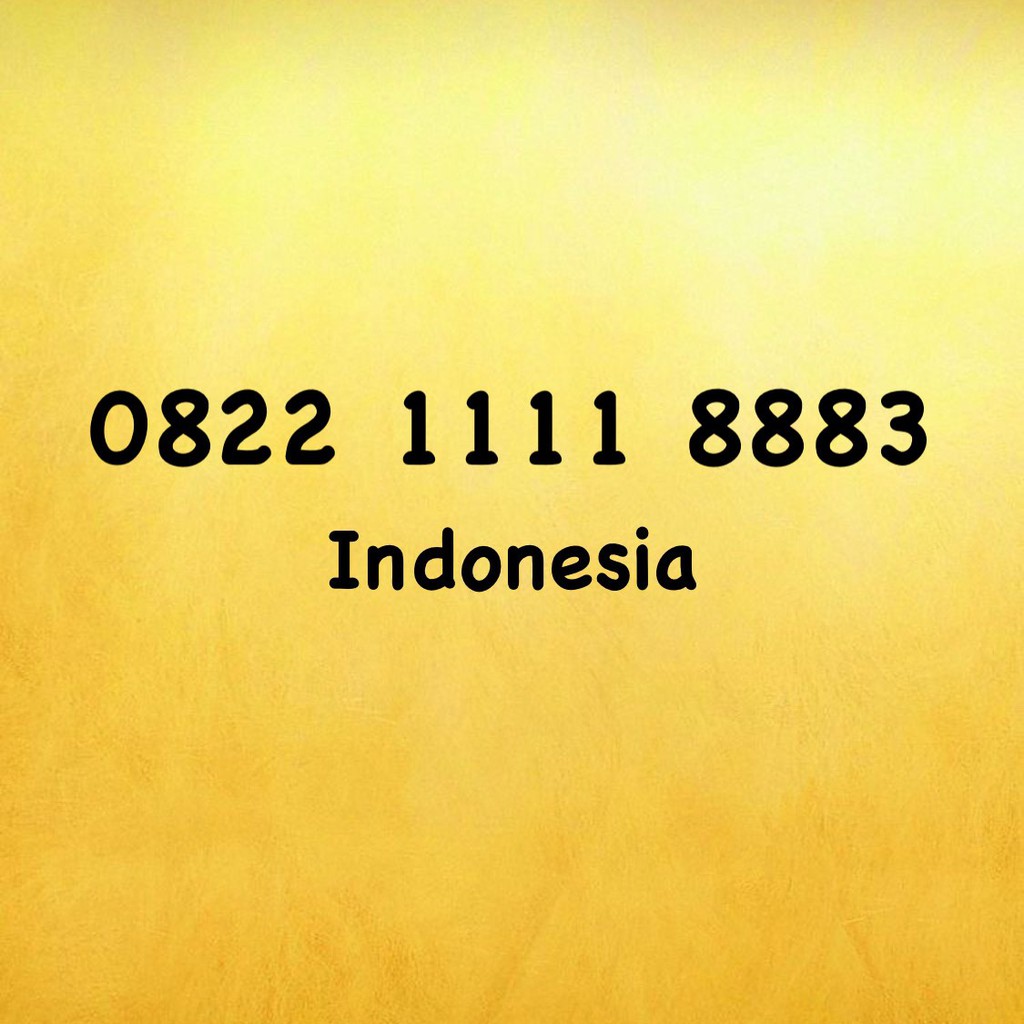 Nomor Cantik Simpati LOOP Kuartet A Tengah - 83 - 883 - 0822 1111 8883