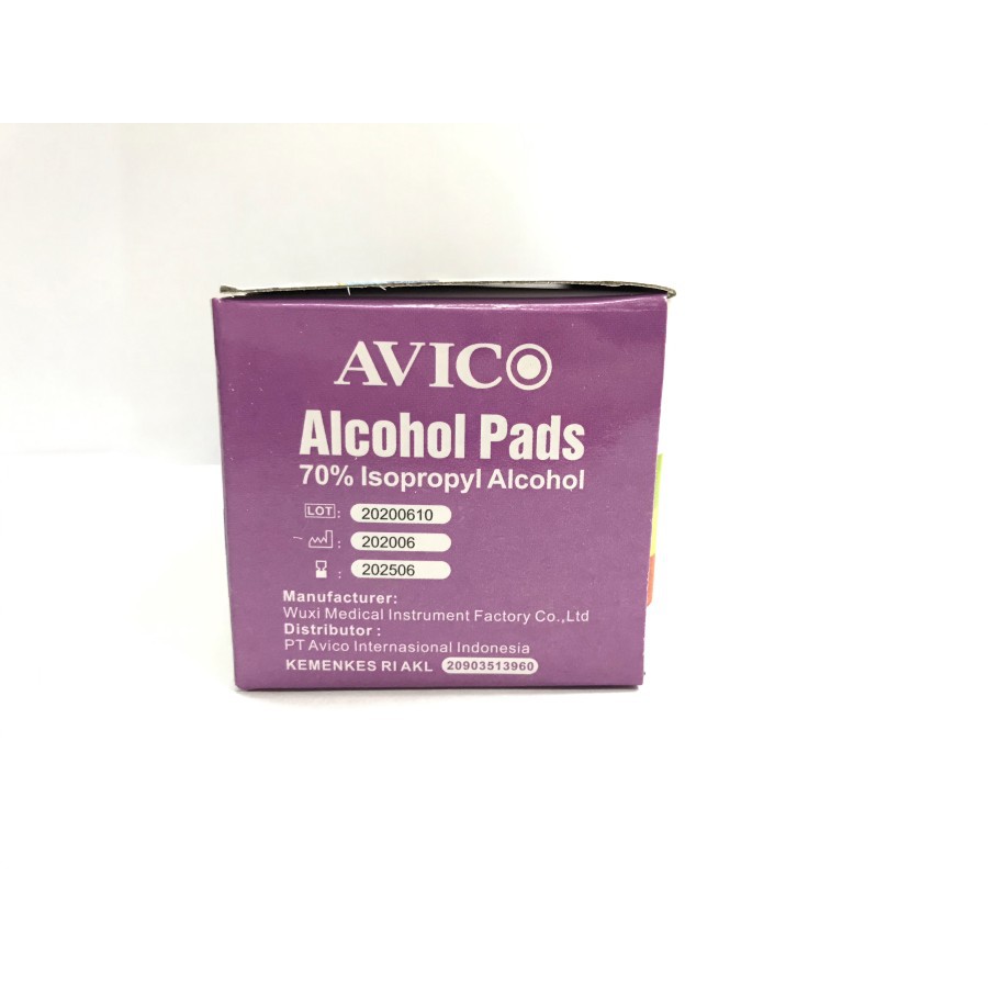 AVICO Alkohol Pad / Alcohol Swab / Tisu Alkohol