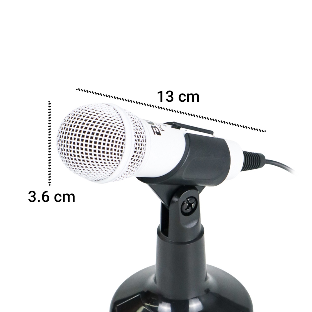 BUB Mikrofon Kondenser Dua Input 3.5mm untuk Smartphone PC - PC-10