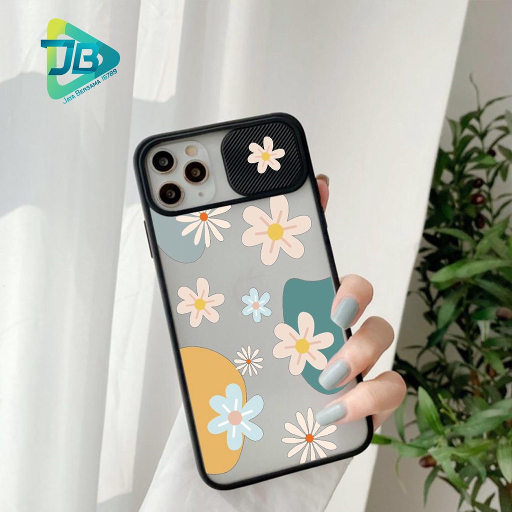 SOFTCASE SLIDE KAMERA BUNGA OPPO VIVO SAMSUNG XIAOMI REALME IPHONE ALL TYPE JB4952