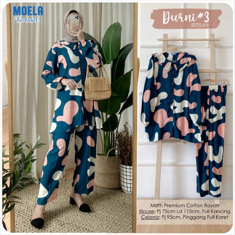 setelan tunik celana rayon jumbo ld 115