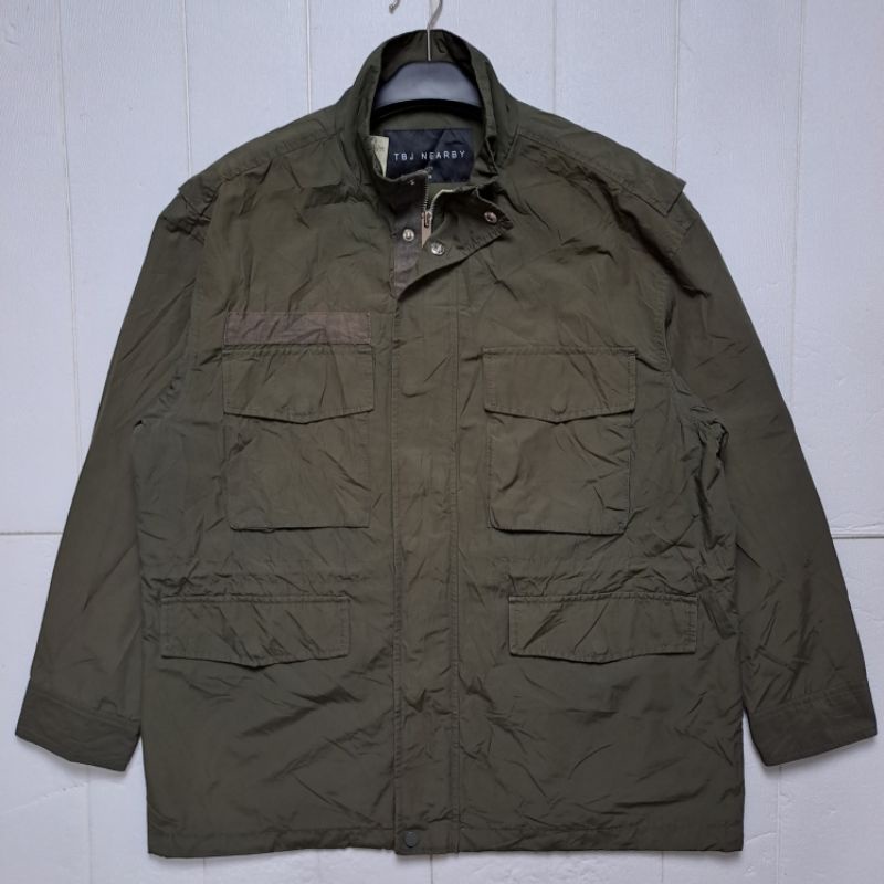 JAKET PARKA M65 BY TBJ NEARBY M65 FIELD JACKET ARMY SIZE M OVERSIZED
