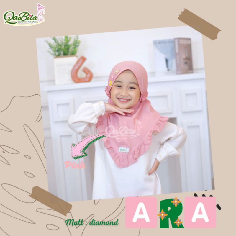 kerudung ara by QaBila | kerudung anak | bergo ara