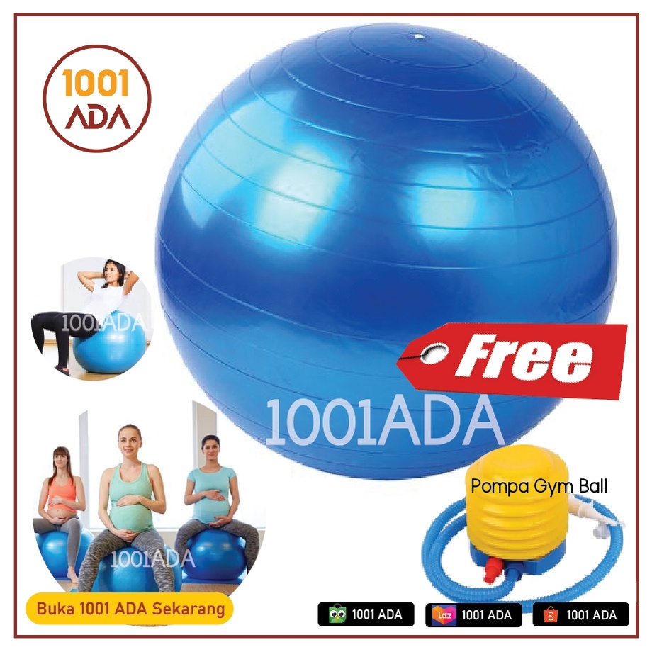 GYMBALL 65CM BOLA GYM GYM BALL IBU HAMIL OLAHRAGA FREE POMPA