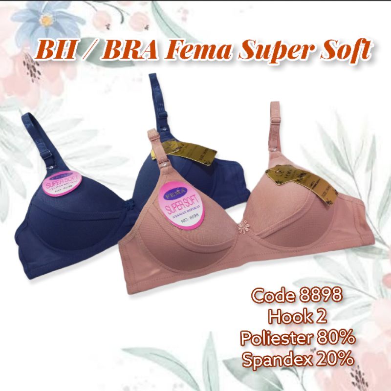 BH / BRA Fema Super Soft 8898 Tanpa Kawat Kait 2