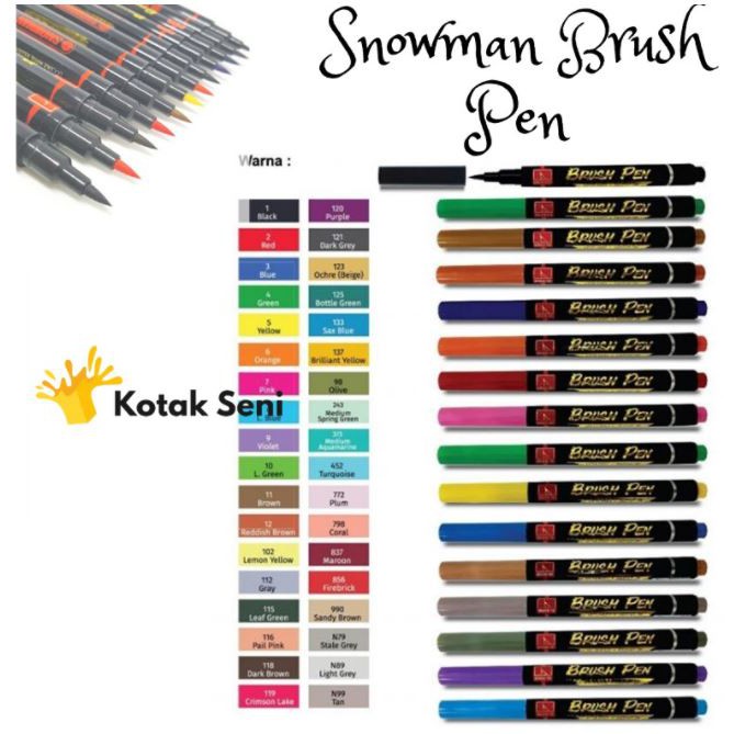 

Snowman Brush Pen - Satuan part2