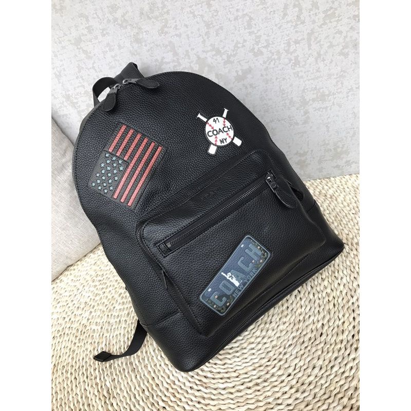 Tas Ransel Coach West Backpack with American Dreaming Patches Backpack Mirror Quality