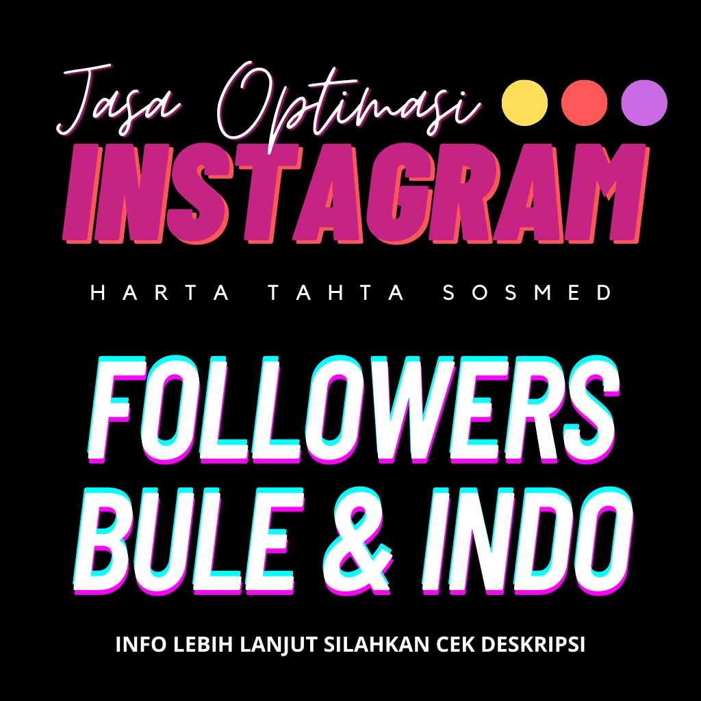 [FREE BONUS] Followers Indonesia Real Aktif | Jasa Tambah Followers Inst4gr4m