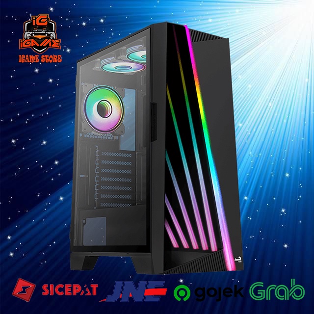 AEROCOOL MIRAGE V1 ARGB [INCLUDE 1FAN ARGB] NAMPOL GAN