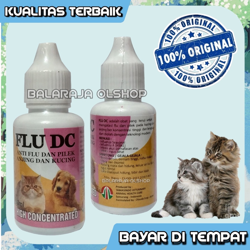 OBAT KUCING ANJING SAKIT FLU PILEK BERSIN-BERSIN FLU DC DOG CAT