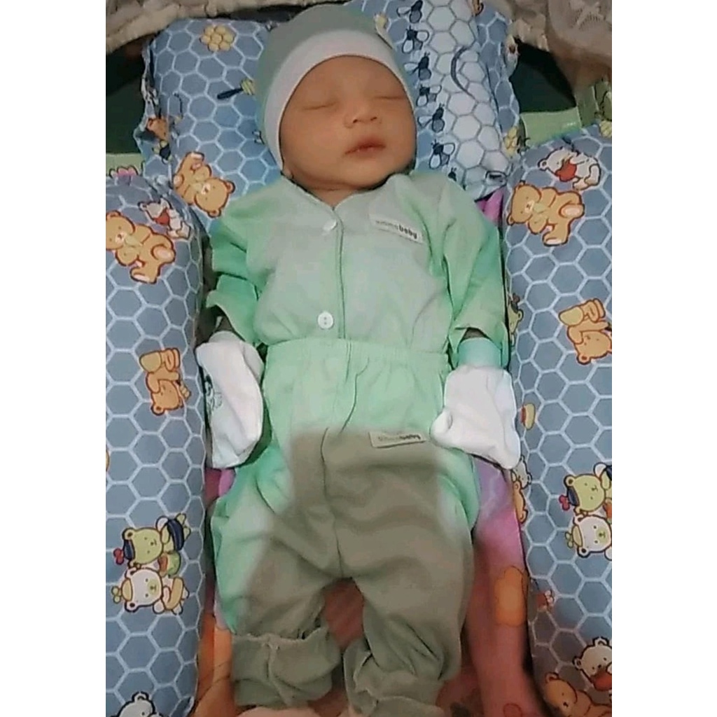 39 pcs Paket SNI Murah Perlengkapan Bayi Lahir Newborn Kado Setelan Baju Bayi Polos Celana Perempuan Laki Paket Hemat Baju Bayi Polos Popok Bedong Topi Sarung Tangan Kaos Kaki