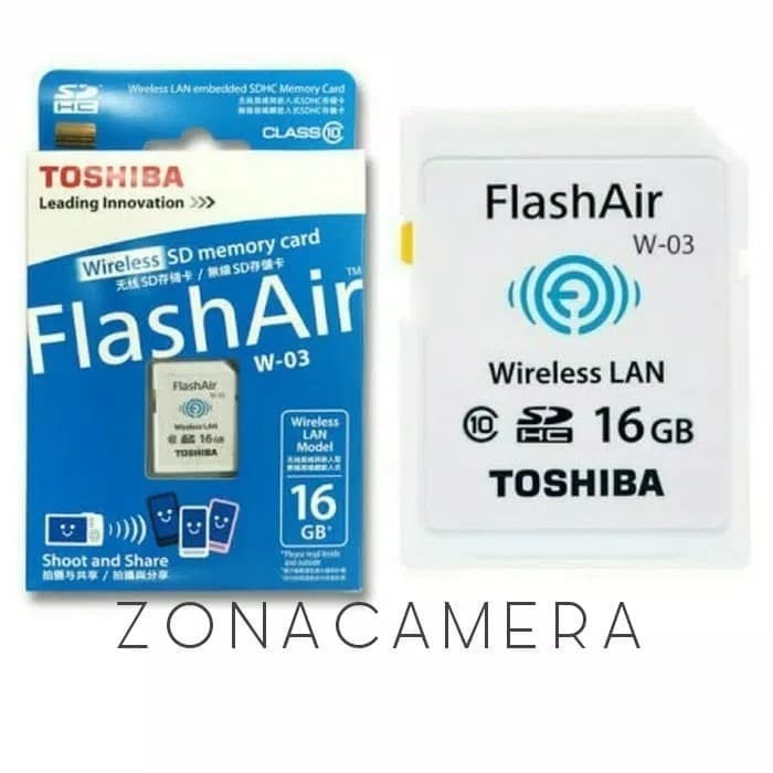WIFI SDHC   SD Card Toshiba FlashAir 16GB Class 10 class10 eye fi