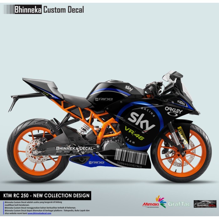 DECAL STICKER KTM RC SKY RACING