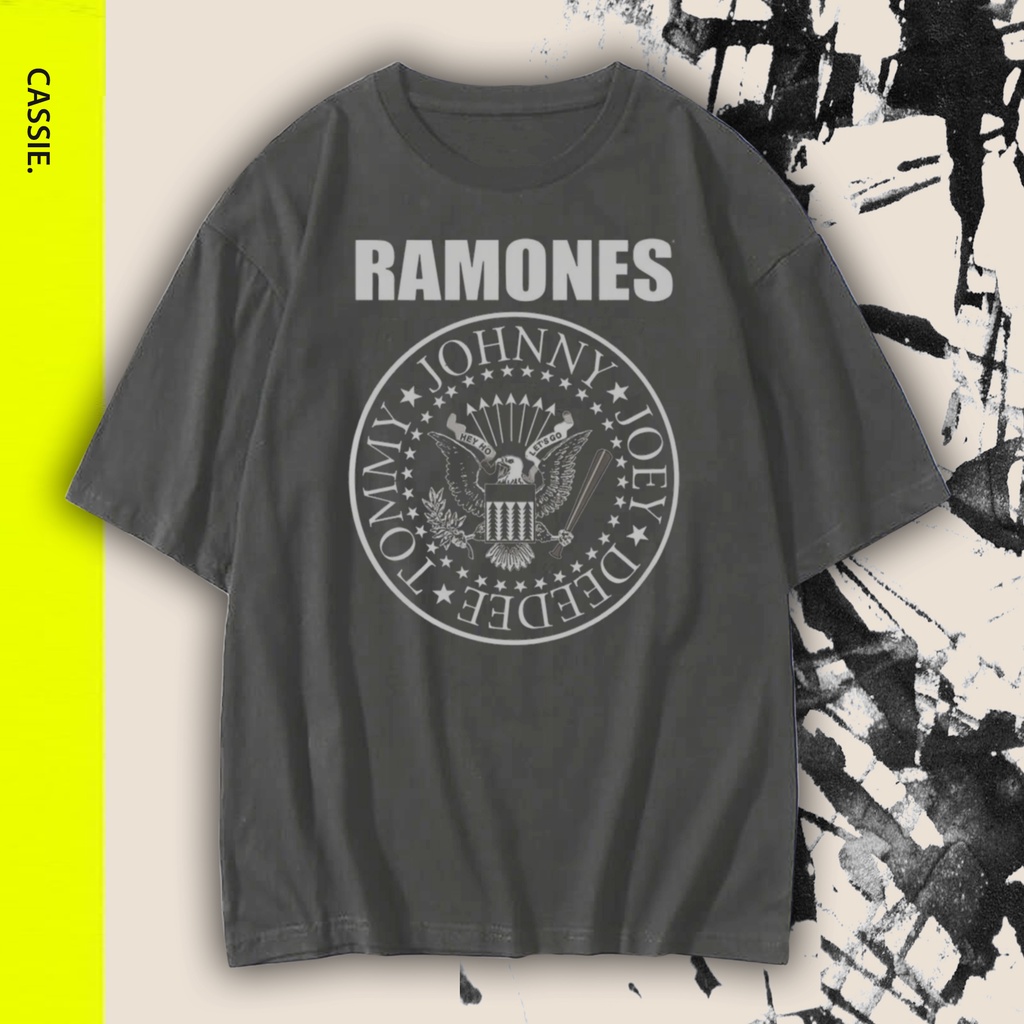 Ramones Official Logo TShirt (Oversized) Kaos Band Ramones