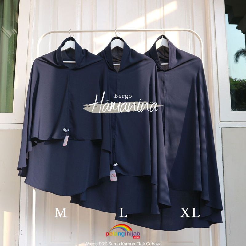 Pelangi hijab Khimar Bergo muslimah syar'i original
