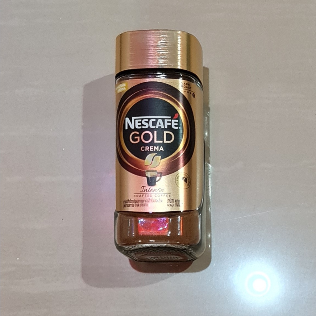 Kopi Nescafe Gold Crema Intense Crafted Coffee Dark Roast 100 Gram