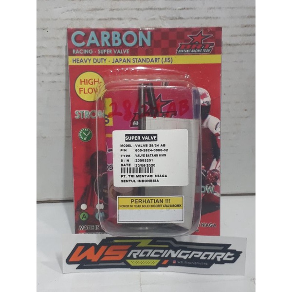 klep/valve BRT 28/24 AB batang 5mm