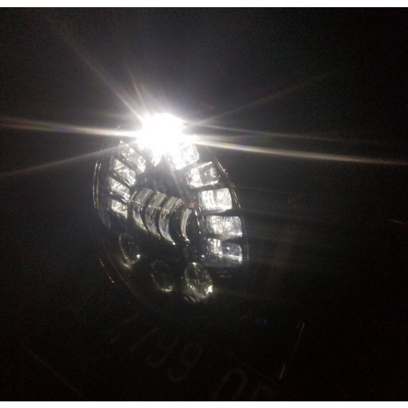Daymaker 19 Led 7 Inch Dus Hitam Polos Import 90 Watt Ninja Megapro Tiger Scorpio King Vixion w175 TERMURAH DAN BERKUALITAS