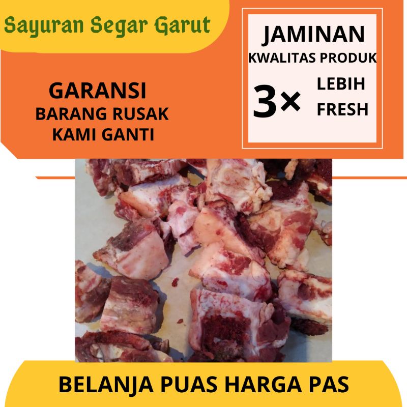 

Tulang Brisket Sapi Lokal/Tulang Gulai 1kg by Sayuran Segar Garut