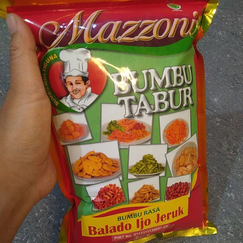

BUMBU TABUR RASA BALADO IJO JERUK / 1 KG