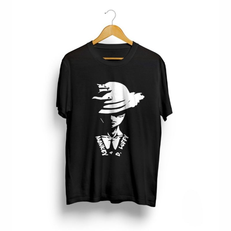 Fourfashion Kaos Pria Kaos Distro SHADOW D. LUFFY Black DV001
