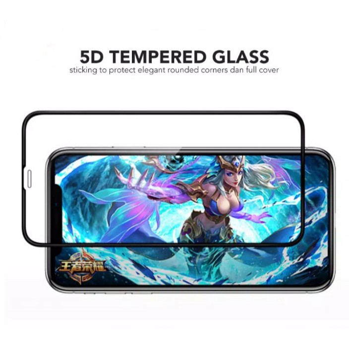 TEMPERED GLASS WARNA 5D COLOUR COLOR FULL XIAOMI REDMI POCOPHONE F1 NOTE 9 PRO 9 PRIME 9A 9C