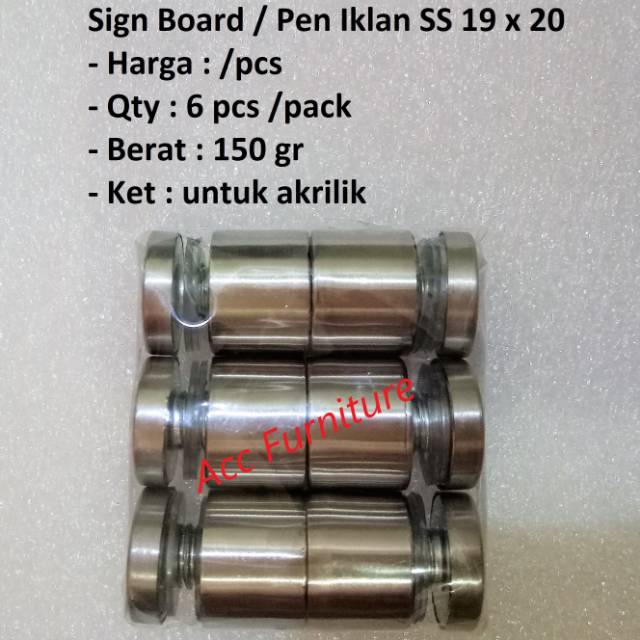 

Sign Board / Pen Iklan 19 x 20 (SS)